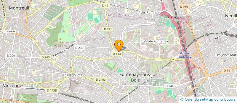 localisation de l'entreprise SCI VICTOR HUGO à FONTENAY-SOUS-BOIS