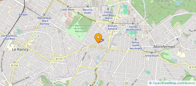 localisation de l'entreprise SCI VICTOR HUGO à CLICHY-SOUS-BOIS