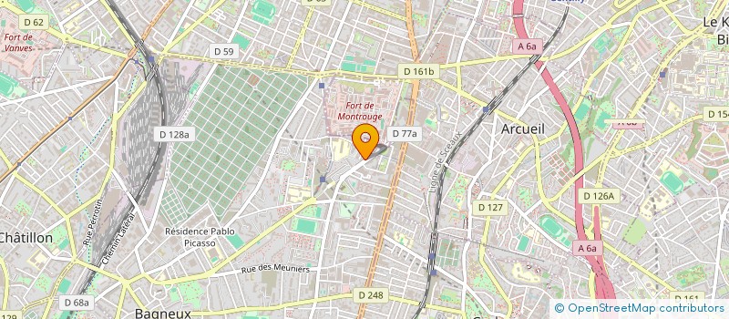 localisation de l'entreprise SCI VICTOR HUGO BAGNEUX  FOUSSIGNAC