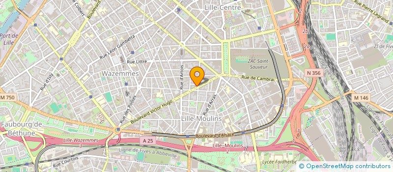 localisation de l'entreprise SCI VICTOR HUGO M A I  LILLE