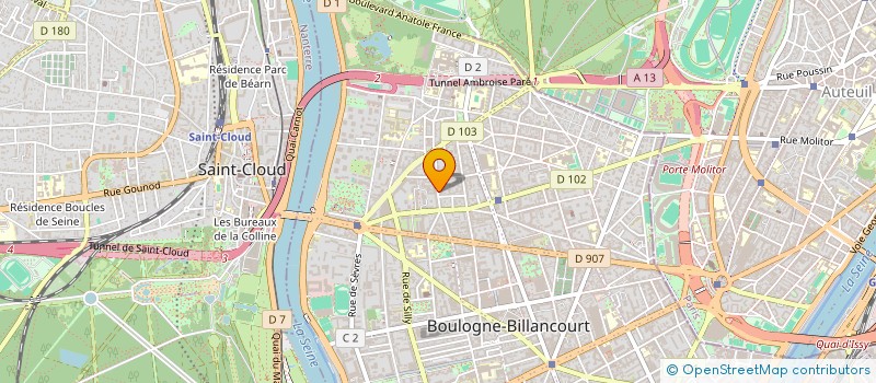 localisation de l'entreprise SCI VICTOR IMMO 2 à BOULOGNE-BILLANCOURT