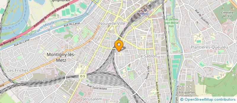 localisation de l'entreprise SCI VICTORIA  METZ