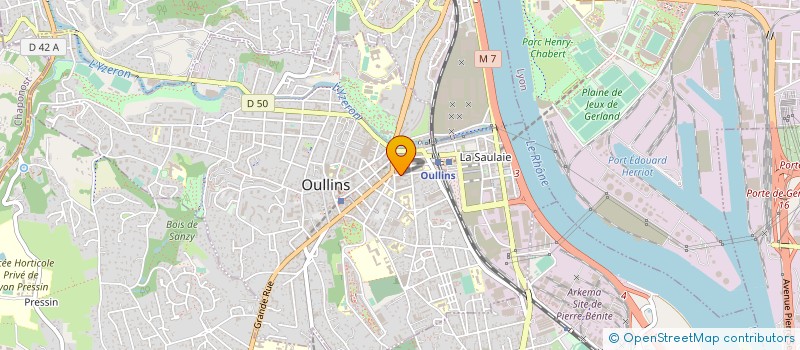 localisation de l'entreprise SCI VICTORIA  OULLINS-PIERRE-BENITE