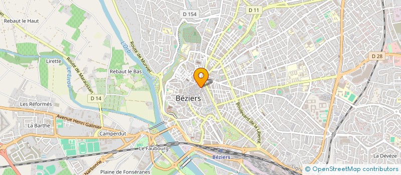 localisation de l'entreprise SCI VICTORIA  BEZIERS