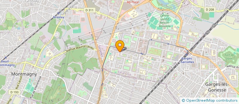 localisation de l'entreprise SCI VICTORIA à SARCELLES