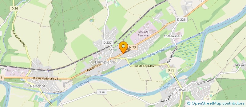 localisation de l'entreprise SCI VICTORIA à DAMPIERRE