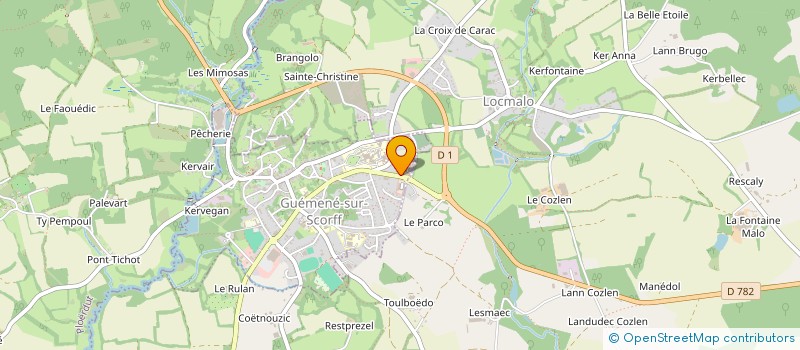 localisation de l'entreprise SCI VICTORIA  GUEMENE-SUR-SCORFF