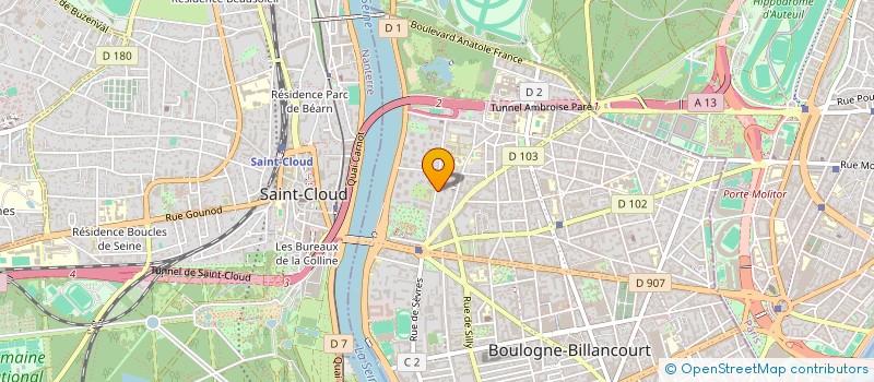 localisation de l'entreprise SCI VICTORIA à BOULOGNE-BILLANCOURT
