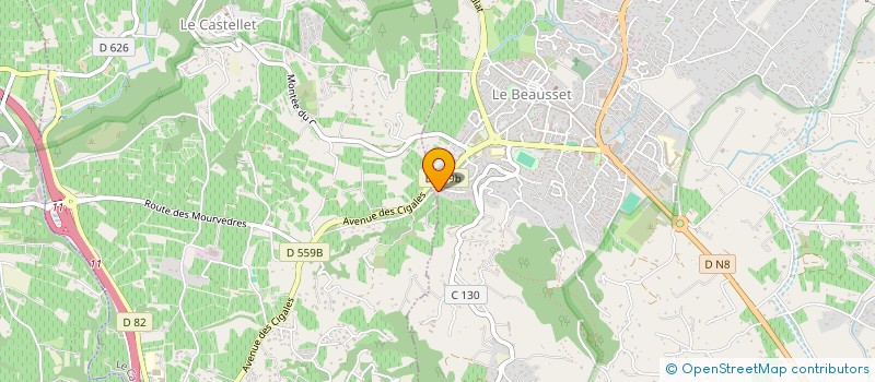 localisation de l'entreprise SCI VICTORIA  LE BEAUSSET