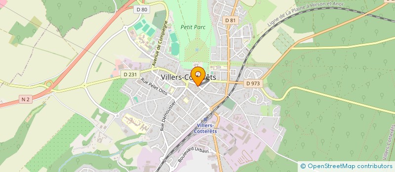localisation de l'entreprise SCI VICTORIA à VILLERS-COTTERETS