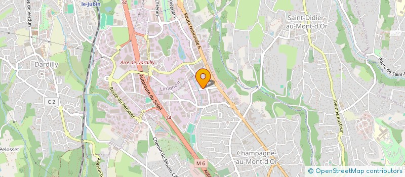 localisation de l'entreprise SCI VICTORIA  CHAMPAGNE-AU-MONT-D'OR