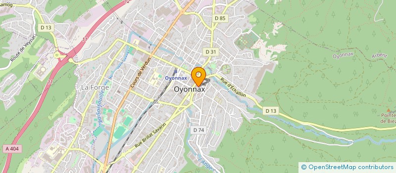localisation de l'entreprise SCI VICTORIA à OYONNAX