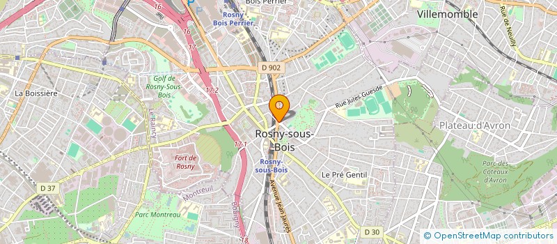 localisation de l'entreprise SCI VICTORIA à ROSNY-SOUS-BOIS