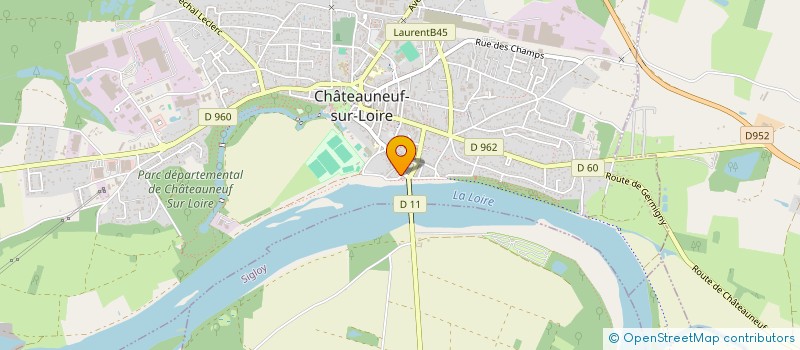 localisation de l'entreprise SCI VICTORIA  CHATEAUNEUF-SUR-LOIRE