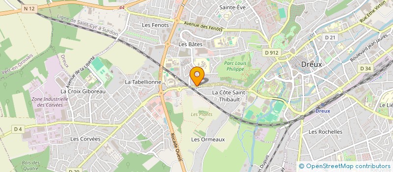 localisation de l'entreprise SCI VICTORIA à DREUX
