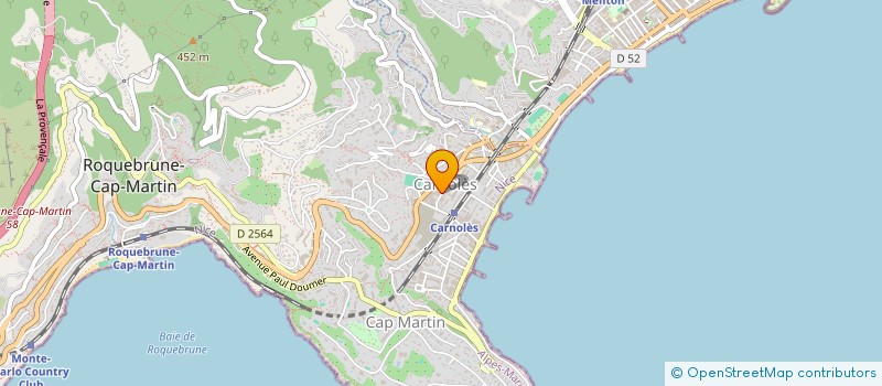 localisation de l'entreprise SCI VICTORIA HOUSE à ROQUEBRUNE-CAP-MARTIN