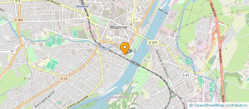 localisation de l'entreprise SCI VICTORIA LUCCIA  ROANNE