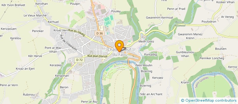 localisation de l'entreprise SCI VICTORIA ROMANE à CHATEAUNEUF-DU-FAOU