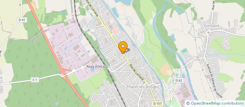 localisation de l'entreprise SCI VICTORINE  THAON-LES-VOSGES