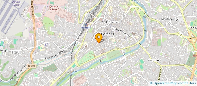 localisation de l'entreprise SCI VICTORYNE  POITIERS