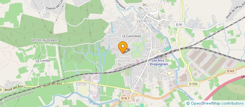 localisation de l'entreprise SCI VICVAL à LES ARCS