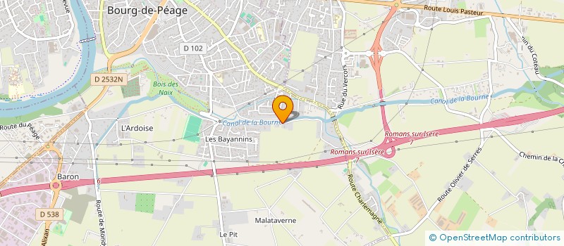 localisation de l'entreprise SCI VIDA  BOURG-DE-PEAGE