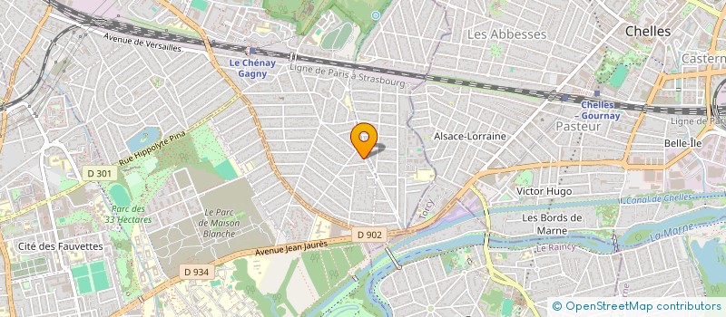 localisation de l'entreprise SCI VIDAGO  THORIGNY SUR MARNE