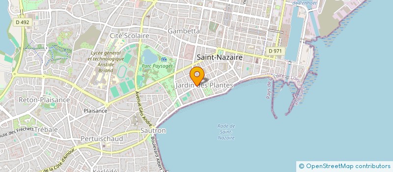 localisation de l'entreprise SCI VIDAL  SAINT-NAZAIRE