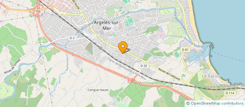 localisation de l'entreprise SCI VIDAL-ROURE  ARGELES-SUR-MER