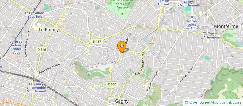 localisation de l'entreprise SCI VIDAL'S à GAGNY