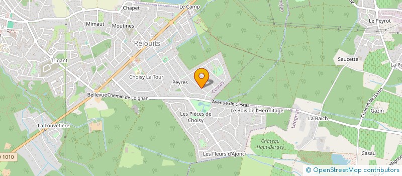 localisation de l'entreprise SCI VIDALI  CESTAS