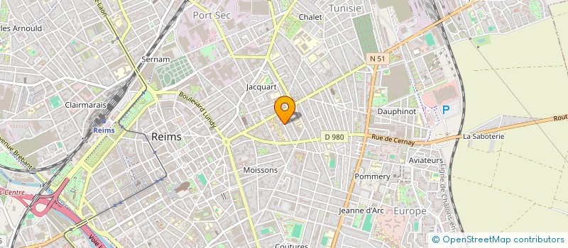 localisation de l'entreprise SCI VIDALOU  REIMS