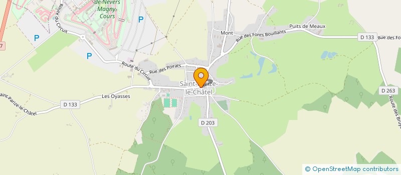 localisation de l'entreprise SCI VIDAMICI  SAINT-PARIZE-LE-CHATEL