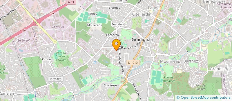 localisation de l'entreprise SCI VIDARD-DUBOS à GRADIGNAN