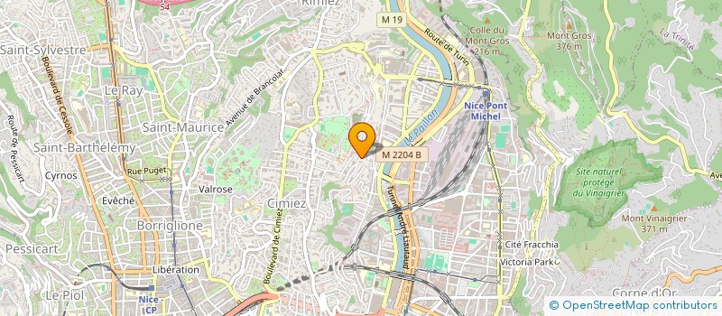 localisation de l'entreprise SCI VIDEAC SAM à NICE