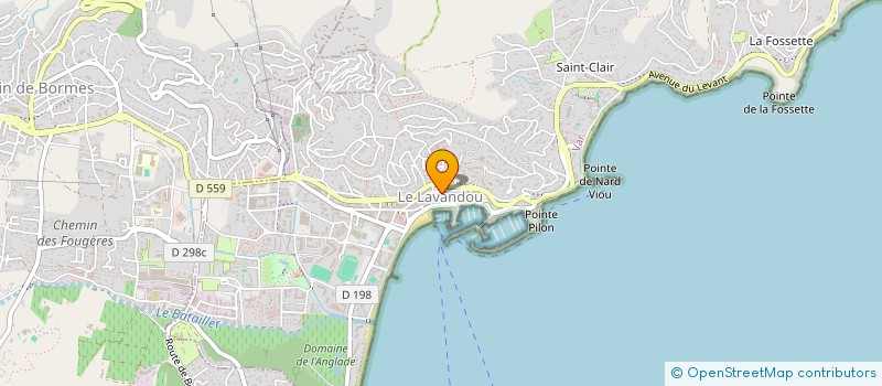 localisation de l'entreprise SCI VIDELINA à LE LAVANDOU