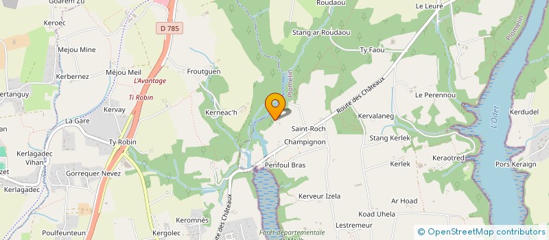 localisation de l'entreprise SCI VIDEO DIFFUSION  PLUGUFFAN