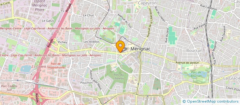 localisation de l'entreprise SCI VIDEO FUTUR  MERIGNAC