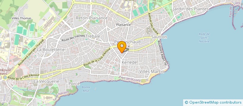 localisation de l'entreprise SCI VIDOC  SAINT-NAZAIRE