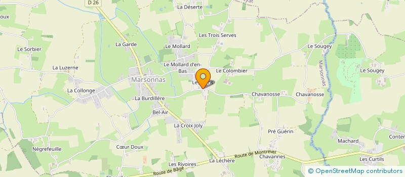 localisation de l'entreprise SCI VIDON-GENI  MARSONNAS