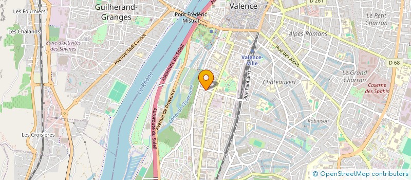 localisation de l'entreprise SCI VIDOUZE à VALENCE