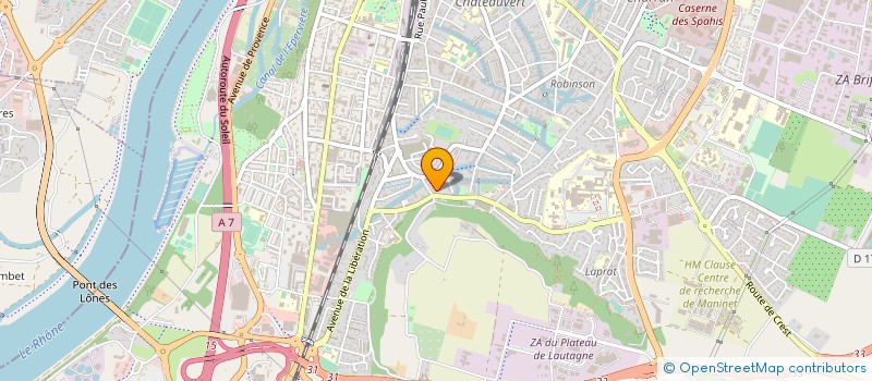 localisation de l'entreprise SCI VIDRIEUX à VALENCE