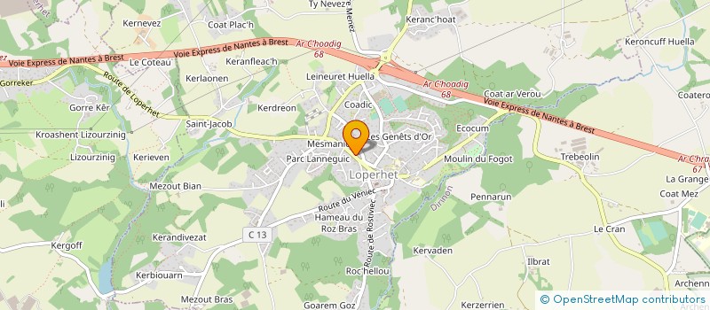 localisation de l'entreprise SCI VIE  LOPERHET