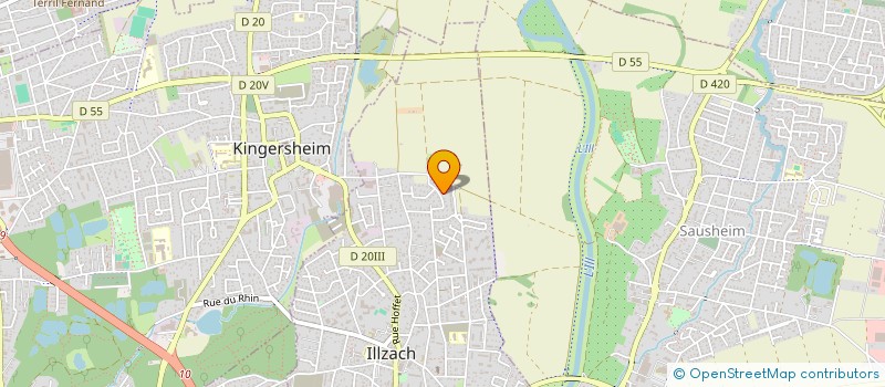 localisation de l'entreprise SCI VIE ET LUMIERE  ILLZACH