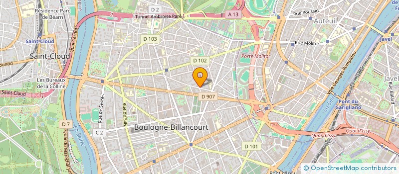 localisation de l'entreprise SCI VIECO/MER à BOULOGNE-BILLANCOURT