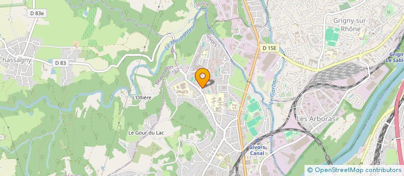 localisation de l'entreprise SCI VIEILLE DU BOURG  GIVORS