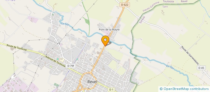 localisation de l'entreprise SCI VIEILLE FORGE  REVEL