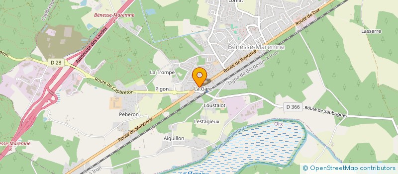 localisation de l'entreprise SCI VIEILLE POSTE  BENESSE-MAREMNE