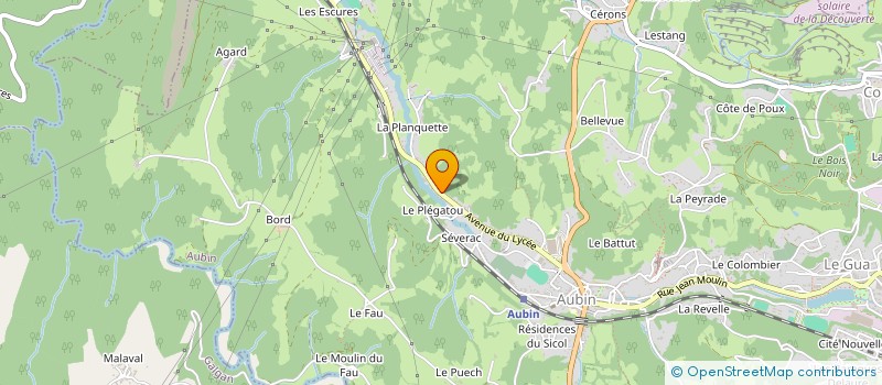 localisation de l'entreprise SCI VIEILLESCAZES IMMOBILIER  AUBIN