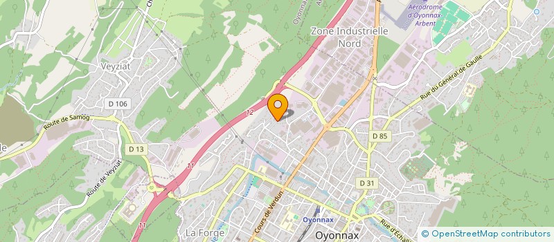 localisation de l'entreprise SCI VIEL IMMO 01  OYONNAX